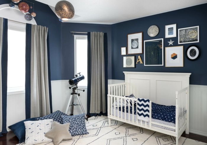 quarto bebê masculino navy azul 