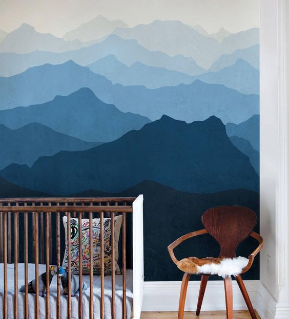 decoração de quarto de bebê azul 