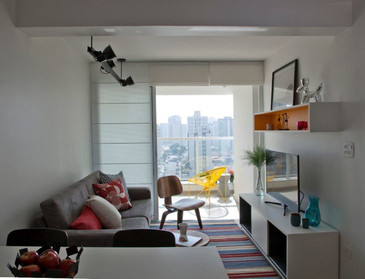 apartamento com sala moderna