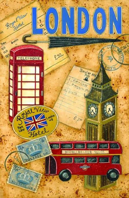 cartaz vintage de Londres