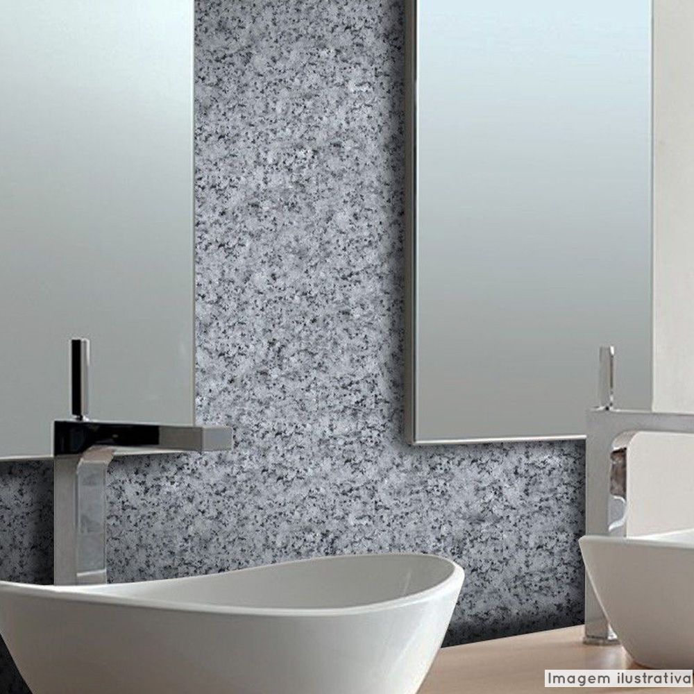 banheiro granito cinza