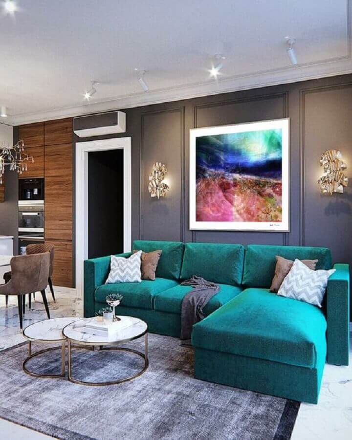 sofá colorido para sala