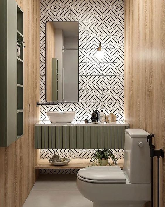 decoração moderna para banheiro