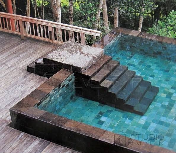 piso para piscina