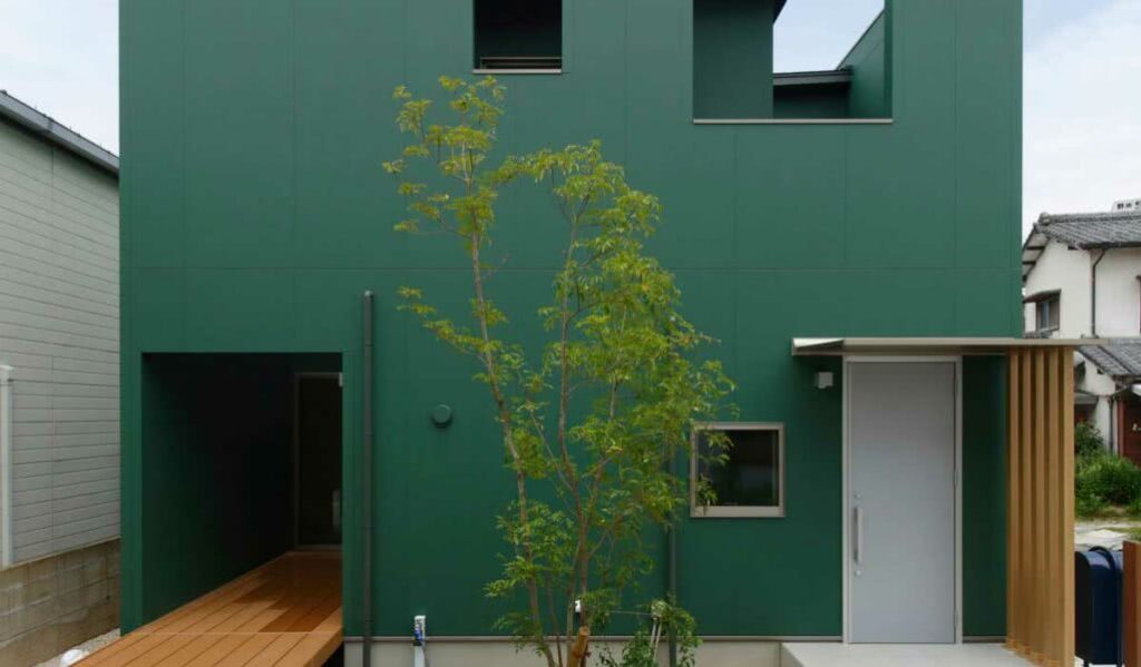 tonalidade verde para fachada