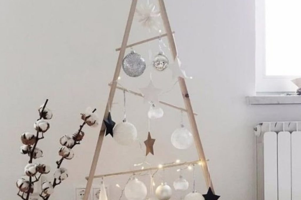 árvore natalina minimalista