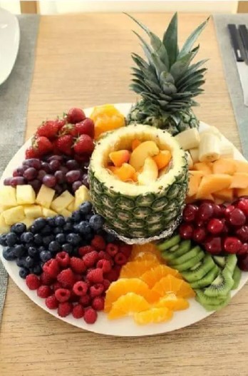 mesa de frutas